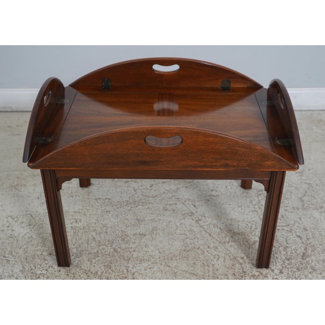 Baker Chippendale Mahogany Butler Coffee Table | Chairish
