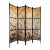 Antique Japanese Shoji Folding Floor Screen Room Divider With Real Pressed Plants Butterflies Natural Elements For Sale