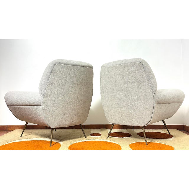 Gigi Radice Armchairs by Minotti, Italy, 1950s, Set of 2 For Sale - Image 13 of 14