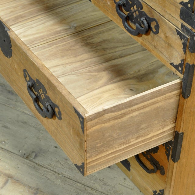 Japanese Tansu Chest of Drawers, 1870 For Sale - Image 6 of 16