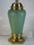 Hollywood Regency Mid 20th Century Table Lamp Hollywood Regency / Classical, Lighting Electric, Green & Brass Finish Metal For Sale - Image 3 of 11