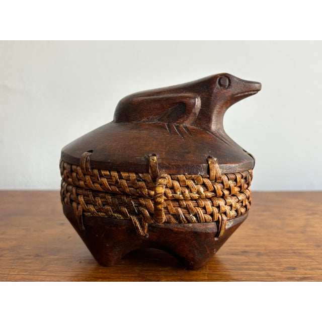Small 1980s Wooden Frog Box For Sale - Image 4 of 7