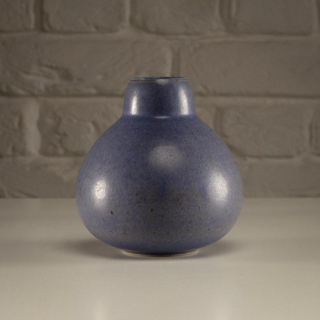 Blue Hares Fur Glazed Vase from Saxbo, Denmark, 1930s For Sale - Image 11 of 13