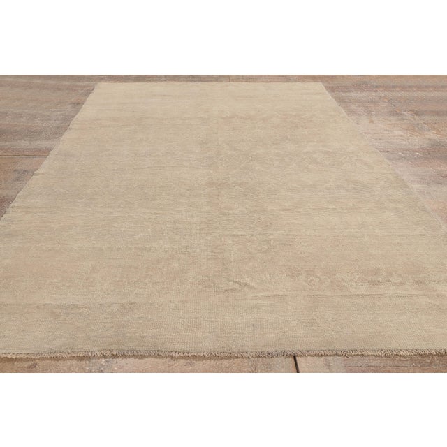 Vintage Turkish Oushak Rug, 04'11 X 08'09 For Sale - Image 9 of 10