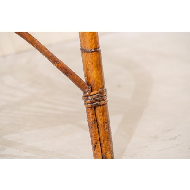 Italian Bamboo Chairs, 1950s, Set of 4 For Sale - Image 4 of 14