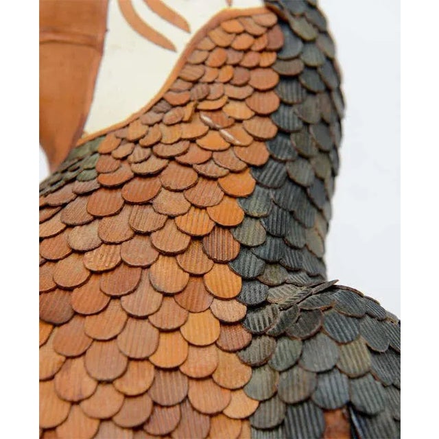 Vintage Leather Parrot by Federico For Sale - Image 9 of 10