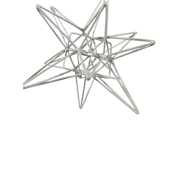 Very cool open wire star with fresh sparkle powder, coat great accent