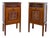 French Marquetry Bedside Cabinets with Inlaid Decoration, 1940, Set of 2 For Sale