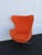 Mid Century Modern Swivel Rocking Orange Egg Chair Fritz Hansen Style 6608 For Sale - Image 10 of 18