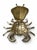 Hollywood Regency Silver Plated Brass Crustacean Crab Ashtray, 1980s For Sale - Image 4 of 6