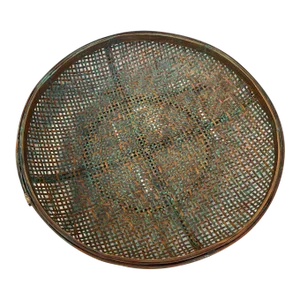 Large Asian Winnowing Woven Bamboo/Rattan Basket