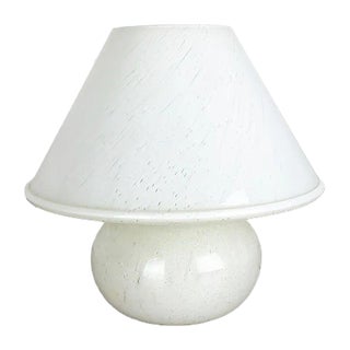 Glass Mushroom Table Lamp from Limburg, 1970s For Sale