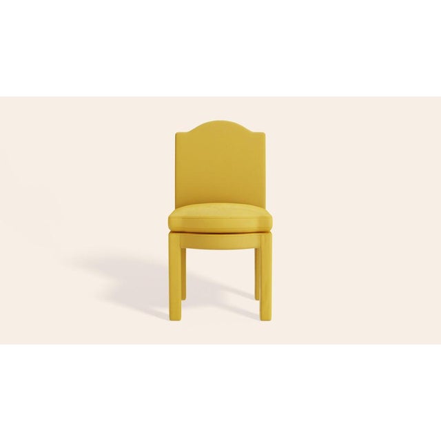 1970s Daffodil Velvet Leo Dining Chairs by Ceraudo, Set of 2 For Sale - Image 5 of 8