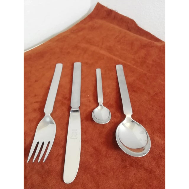 Cutlery Set for 12 by Gio Ponti for Fratelli Calderoni, Italy, 1960s, Set of 54 For Sale - Image 9 of 17