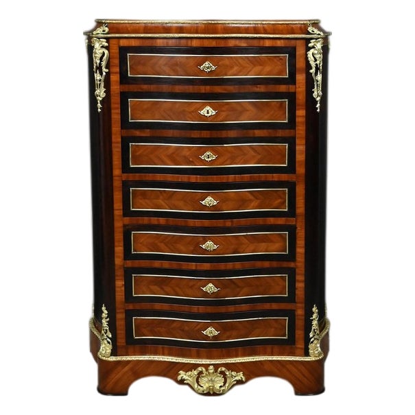 Mid-19th Century Napoleon III Wooden Secretary For Sale