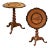 19th Century Swiss Black Forest Walnut Tilt-Top Table With Marquetry Scene For Sale