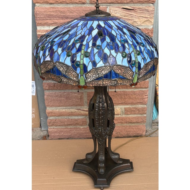 Bronze 3-Light Table Lamp from Tiffany, 1960s, in Very Good conditions. Designed 1960 to 1969 I have official proof of...