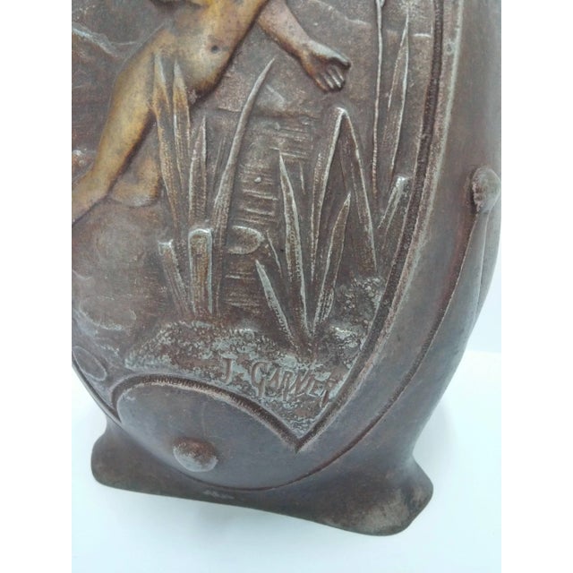 Early 20th Century French Art Nouveau Vases - a Pair For Sale - Image 5 of 5