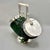 Glass Emerald Green Cut Glass Biscuit Barrel from James Deakin & Sons, 1920 For Sale - Image 7 of 18