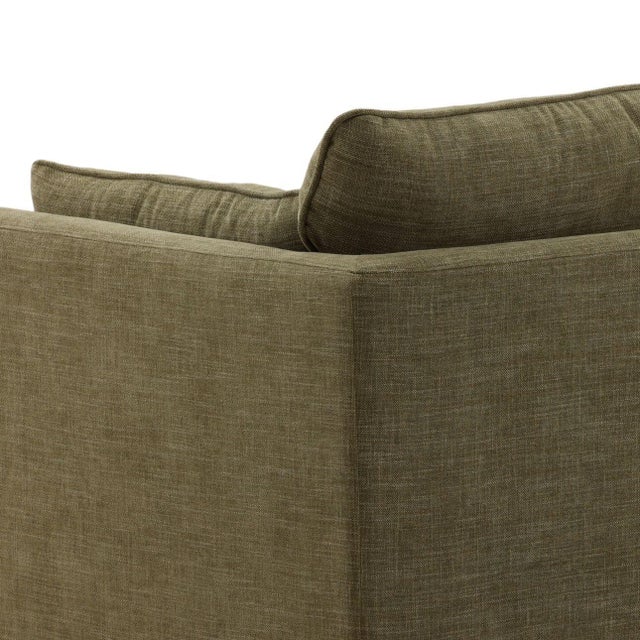 Modern Olive Luxe Sofa For Sale In Los Angeles - Image 6 of 6