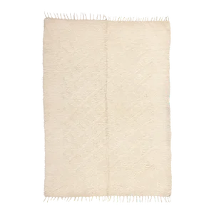 Vintage Turkish Angora Wool Rug - 05'01 X 07'01
