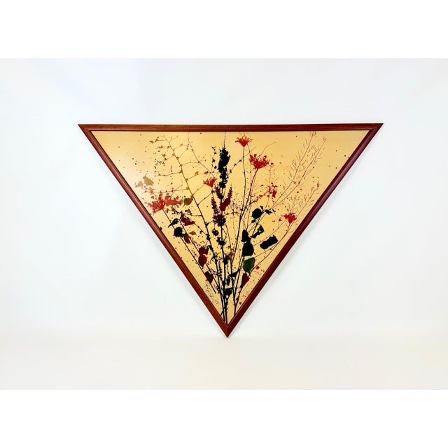 Triangular Print of Wildflowers For Sale - Image 10 of 10