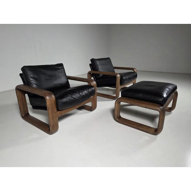 Exceptional rosenthal hombre seating set designed by burkhard vogtherr for rosenthal studio-line in the 1970s. The set...