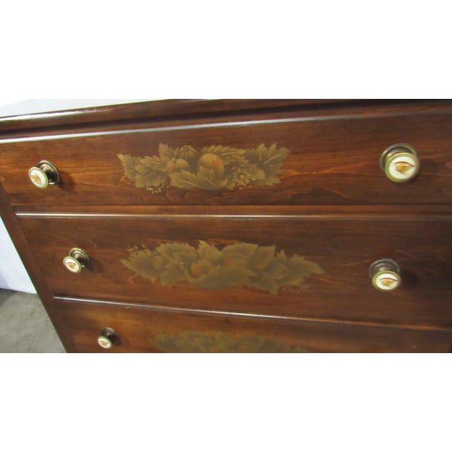 1980s 1980s Hitchcock Bachelors Chest Dresser Farmhouse Signed For Sale - Image 5 of 10