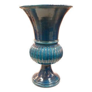 Art Deco Period French Glazed Ceramic Vase France circa 1920 For Sale