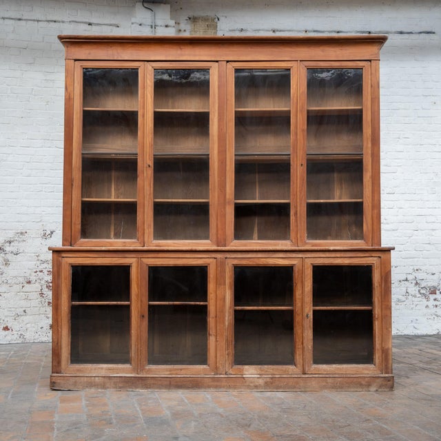 Antique French Bookcase in Cherry Wood, 1880 For Sale - Image 4 of 13