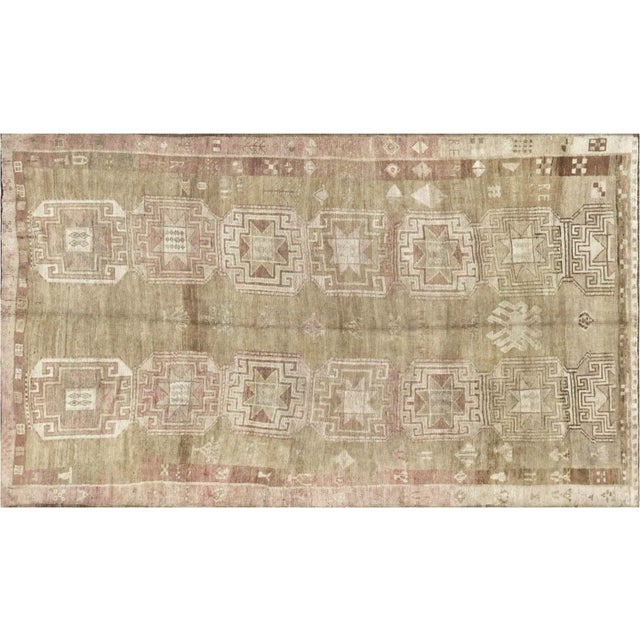 1960s Turkish Oushak Rug For Sale In Los Angeles - Image 6 of 6