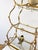Vintage 1960s Italian Gold Gilt Curvy Tiered 2pc Etagere Shelf For Sale - Image 12 of 17