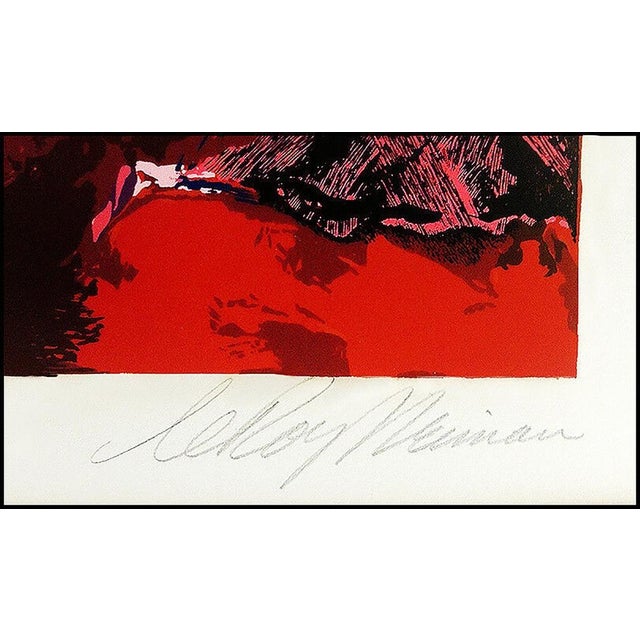 Abstract Expressionism 1970s Red Corrida, LeRoy Neiman For Sale - Image 3 of 5