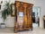 Wood Antique Empire Column Cabinet in Walnut For Sale - Image 7 of 18