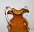 Mid-Century Modern Two-Handled Amber Murano Glass Vase, Italy, 1950s For Sale - Image 8 of 18