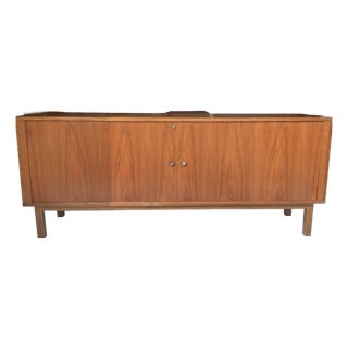 Mid-Century Danish Teak Tambour Sideboard from Danflex Systems, 1970s For Sale