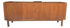 Mid-Century Danish Teak Tambour Sideboard from Danflex Systems, 1970s