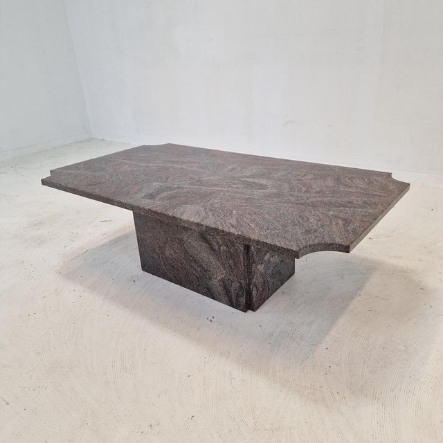 Italian Coffee or Side Table in Granite, 1980s For Sale - Image 14 of 18