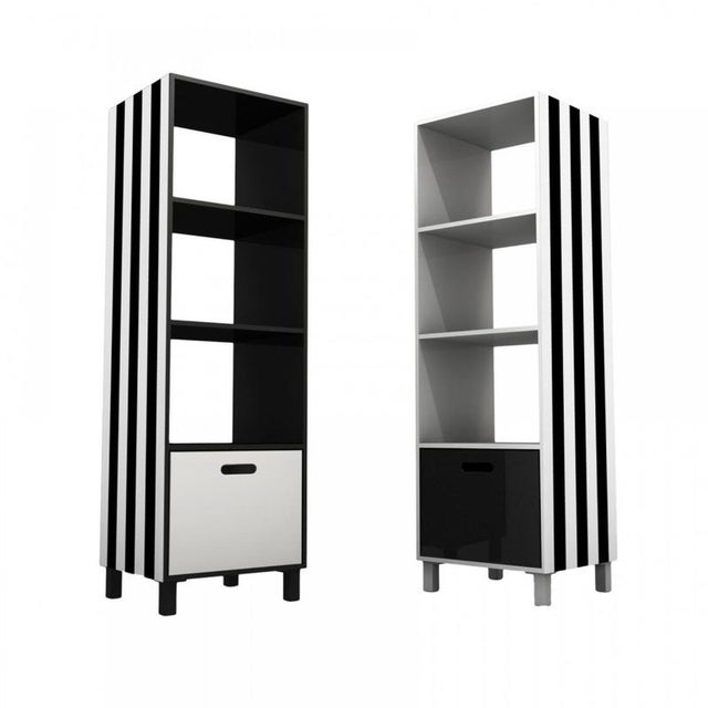 Simbolo Stripes Bookshelf in Powder-Coated Aluminum by Altreforme For Sale - Image 6 of 8