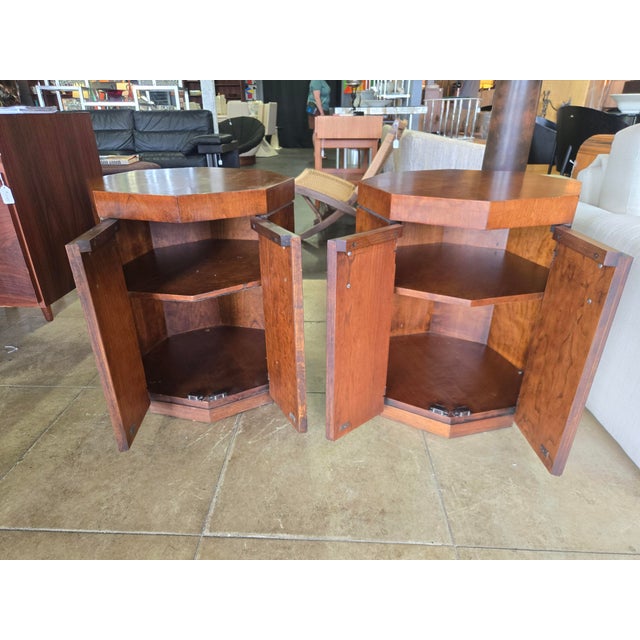 1960s VIntage Wood Nightstands/End Tables- A Pair For Sale - Image 5 of 10