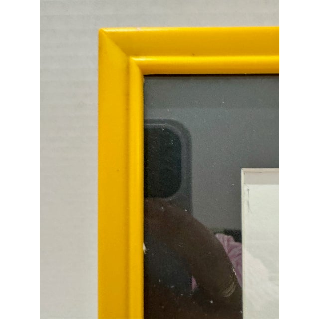 Yellow Set of 3 Contemporary Framed Portrait Paintings in Yellow Frames For Sale - Image 8 of 14