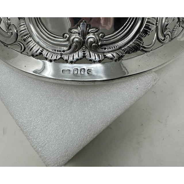 Metal Irish Sterling Silver Dish Ring Matthew J Staunton Dublin Ireland 1932 16.9ozs For Sale - Image 7 of 8