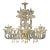 Handcrafted Imperial Venetian Murano Glass Ca’ Rezzonico Chandelier With Gold Details For Sale