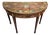 18th Century Georgian Hand Painted Demi-Lune Game Table For Sale
