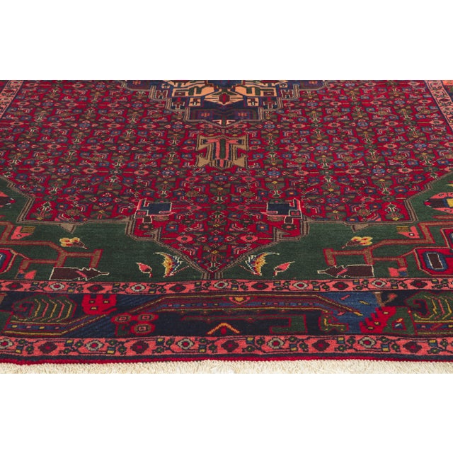 Late 20th Century Vintage Persian Hamadan Rug - 05'04 x 07'09 For Sale - Image 5 of 10