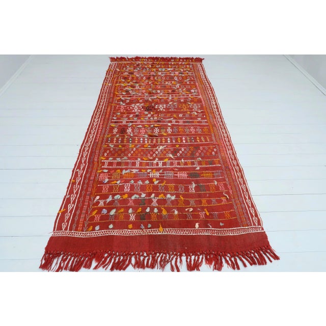Textile Vintage Turkish Kilim Rug- 4′ × 8′8″ For Sale - Image 7 of 13