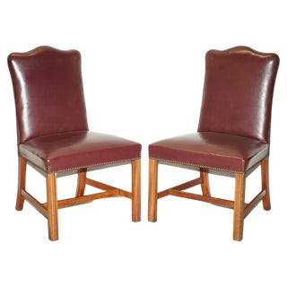 Set of Leather Spencer House Office Chairs For Sale