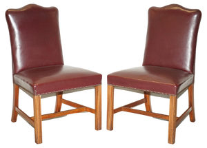Set of Leather Spencer House Office Chairs