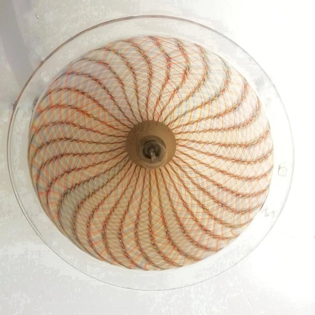 White Murano De Majo Ceiling Lamp, 1970s For Sale - Image 8 of 18
