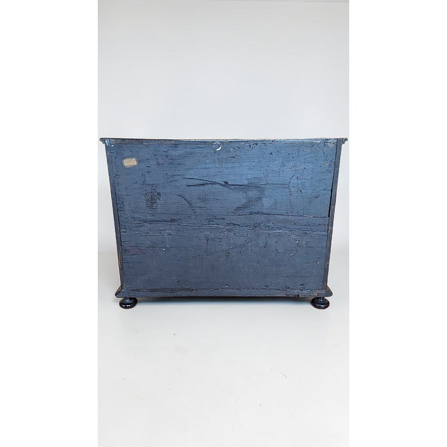 Late 19th Century Ebonized and Inlaid Wooden Coin Cabinet, Italy, 1890s For Sale - Image 6 of 16